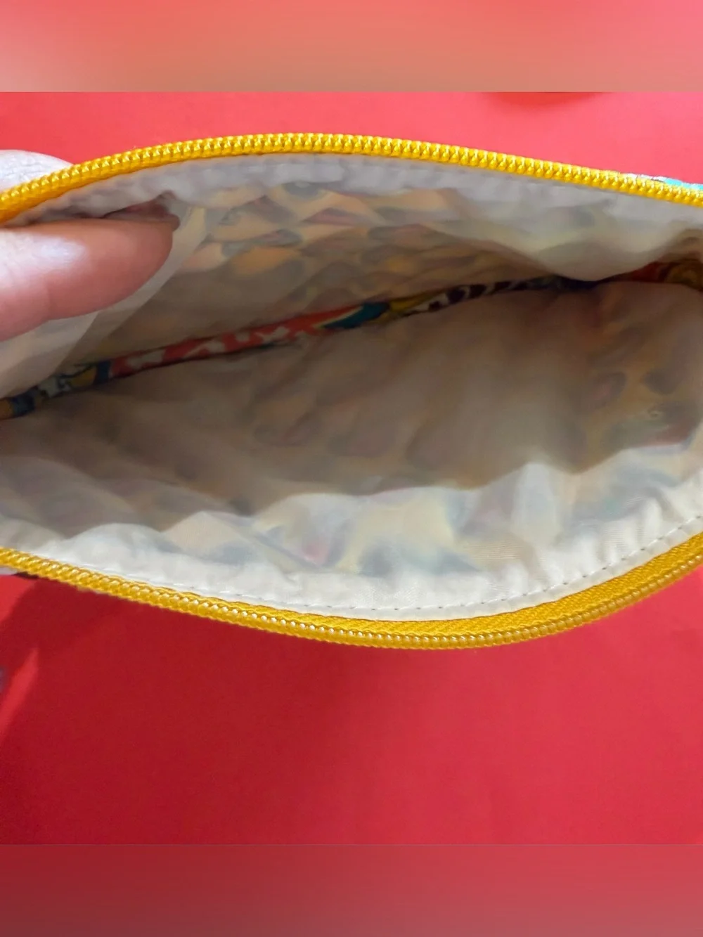 Vera Bradley Yellow Floral Zip Wristlet Pouch& accessories
